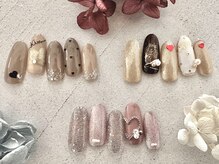 ココロバ ネイルアンドビューティーサロン(COCOLOBA)/ハート/ピンク/ホロ