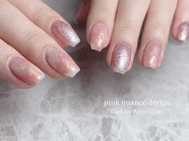 上品ふんわりピンクネイル