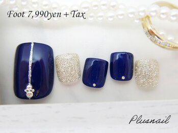 プラスネイル 北千住東口店(PLUS NAIL)/【1364】定額8,789円ラメライン