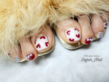 シュガーネイル(sugar nail)/ハートフットネイル