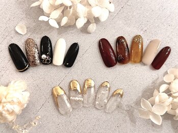 ココロバ ネイルアンドビューティーサロン(COCOLOBA)/フレンチ/べっこう/ゴールド