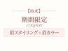 【10/16.19.20限定】再来　眉スタイリング+眉カラー（口コミ必須）C
