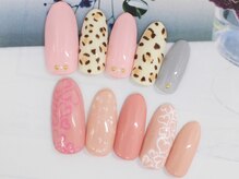 ネイルサロンセレーネ(Selene)/レオパード★ハート