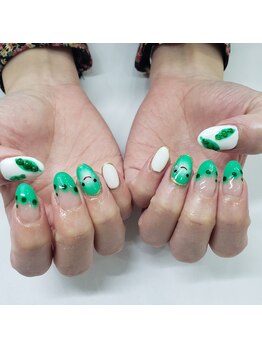 ネイルキュート アンド クールラッシュ 亀有店(nailcute & CoolLash)/枝豆ネイル