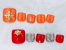 ネイルサロン 爪吉/シンプルに華やか♪