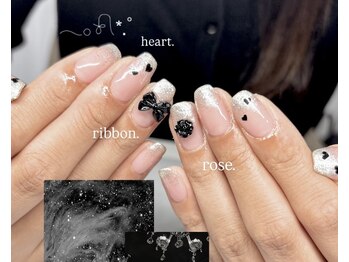 エクラ(eclat)/ラメグラ×黒パーツ