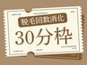 《脱毛》回数コース消化専用 30分枠
