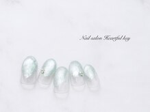 ネイルサロン ハートフルキー(Heartful key)/オーロラマグネット¥8000