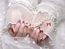フォルチュンヌネイル 横浜天王町店(fortune nail)/リボンチェックネイル