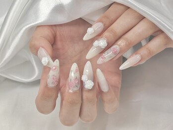 リノ ネイル(Rino nail)の写真/【全メニュー丁寧なケア込み】普段のネイル～特別なイベントに合わせた自分らしいネイルまで幅広く実現◎