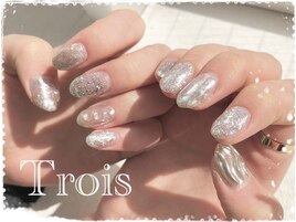 ラメアートニュアンスネイル