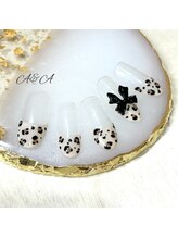 エーアンドエー 蕨店(A&A)/レオパードフレンチネイル