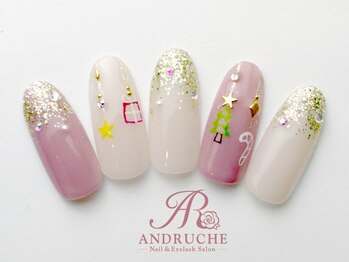 アンドルーチェ なんばパークス店(ANDRUCHE)/-2025-クリスマスネイル