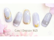 キャンアイドレッシー ニジ(Can I Dressy NIZI)/デザインネイル/冬/チェック