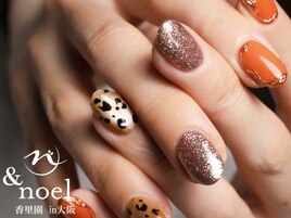 秋冬ネイル/ヒョウ柄/レオパード