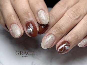 グレース ネイルズ(GRACE nails)/ボルドーネイル
