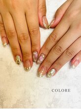 クロレ(COLORE)/キラキラガラスフレンチ♪