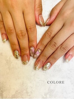 クロレ(COLORE)/キラキラガラスフレンチ♪