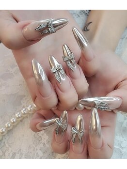 ローラネイル(Roller nail)/ジェルミラーコース¥9500
