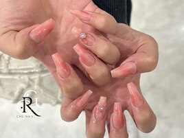桃ネイル