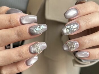 シエル(Ciel)の写真/【個室空間でリラックス】長さ出しでも自爪に負担のない技術力に感動。持ち込みデザインももちろんOK◎
