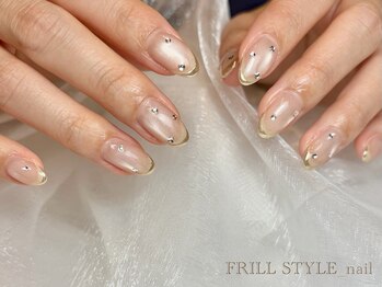フリルスタイル(FRILL STYLE)の写真/思わず目を引く指先を演出する納得の技術力。綺麗が長続きするネイルを◎【お爪に優しいパラジェル使用】