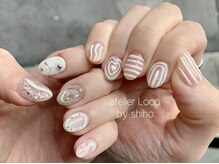 アトリエループ(atelier Loop by shiho)/クリア手描きアート