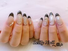 レヒネイル(LeHy nail)/マグネット×フレンチネイル