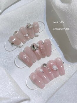 【 NAIL BELLU 】博多 / ワンホン / 韓国 / マグネット / フィルインの写真/毎月替わる◎ 各コース3種から選べる お得な! 上品で大人かわいいきらめきネイル♪
