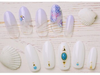 クアトログランシュ 青葉台(QUATRO×GranCieux)/夏ネイル/6500円