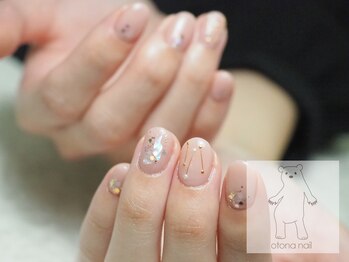 オトナネイル(otona nail)/ナチュラルピンクの愛されネイル