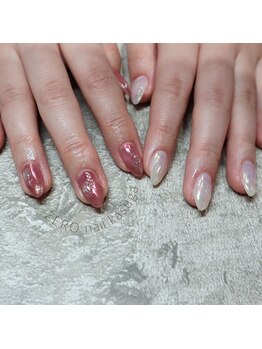 ヘアーゼロネイル(HAIR ZERO nail)/アシメニュアンス