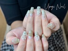 ウサギネイル 新大久保店(usagi nail)/マグネットフレンチ秋可愛い