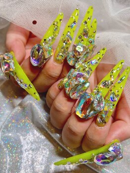 アンドモア(& MORE)の写真/【ロングネイル/地雷量産型ネイル/ギャルネイル】長さ豊富なチップご用意♪自爪が短い・形がお悩みの方も◎