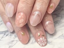 ヘアーアンドネイル ルシア(Hair&Nail Lucia)/持ち込み お花ネイル！