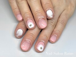 フラワーネイル/グラデーション