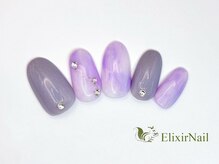 エリクサーネイル 渋谷(Elixir Nail)/定額aシンプル/クーポン使用