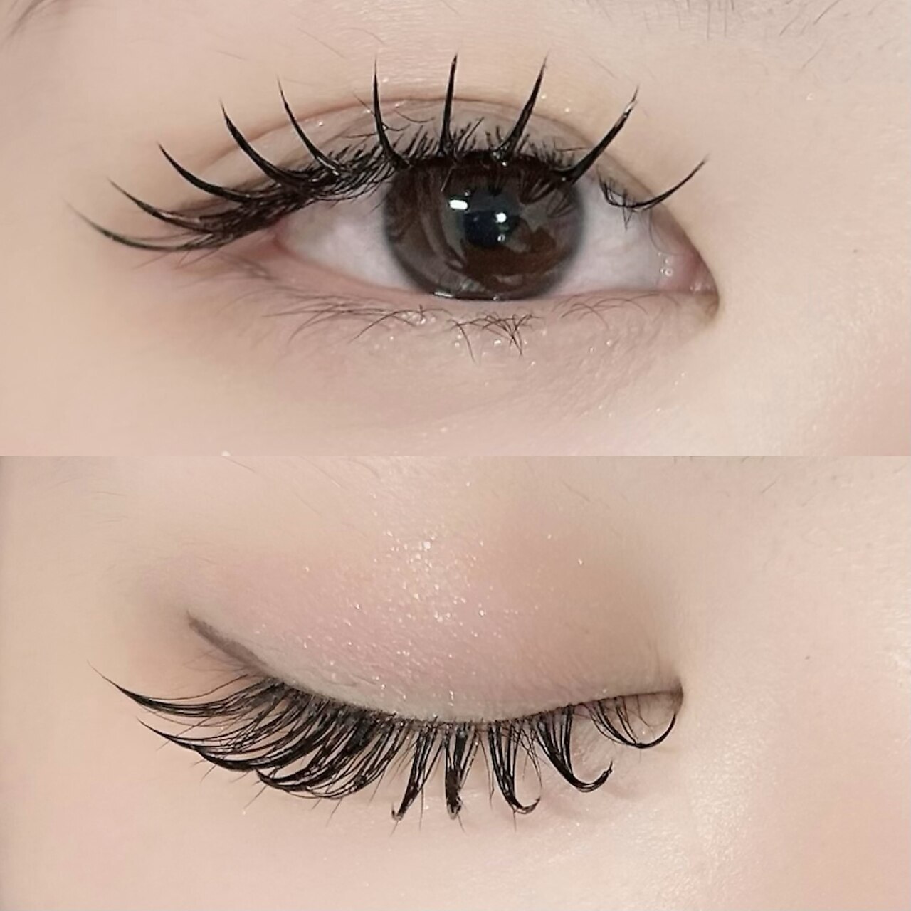 マツエク　フラットラッシュ100〜120本　\6800