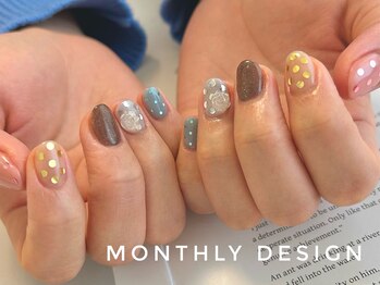 カラフルドット＊3月monthly