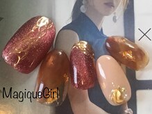 ネイルサロン マジックガール(Nail Salon MagiqueGirl)/【マグネットミラーニュアンス】