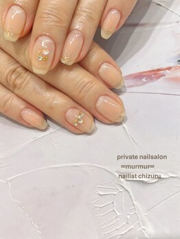 プライベート ネイルサロン マーマ(murmur)/シンプルクリアネイル