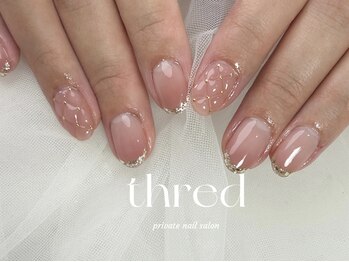 スレッドネイル(THRED nail)の写真/【オフィスネイル/ナチュラルデザイン】美フォルム＆ツヤが自慢の当店で、上品で繊細な大人の指先に◎