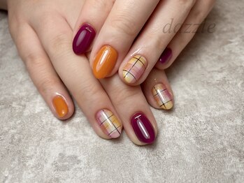 ダズル(dazzle)/チェックネイル