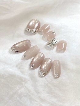 ネイルサロン イズ(NAIL SALON iS)/マグネットガラスフレンチ