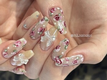 大人気*春トレンドバラアート*