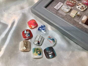 レーヴ(reve)/親指2本アート(オフ込)¥4980