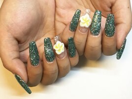プルメリアスカルプネイル