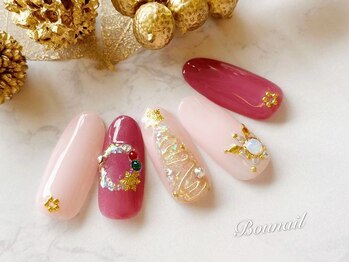 ボネール(nail & eyelash Bounail)/9980円 クリスマス リース