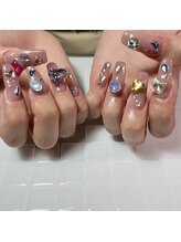 プリュネ(Prune)/ビジューネイル/キラキラネイル