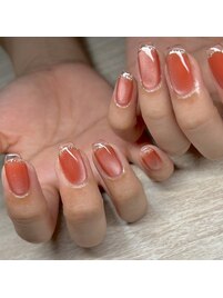マグネットクリアフレンチネイル